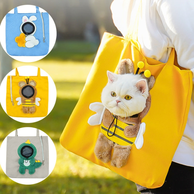 Pet Out Bag Crossbody Tote Cat Bag Small Dog Expandable Shoulder Bag, M, L