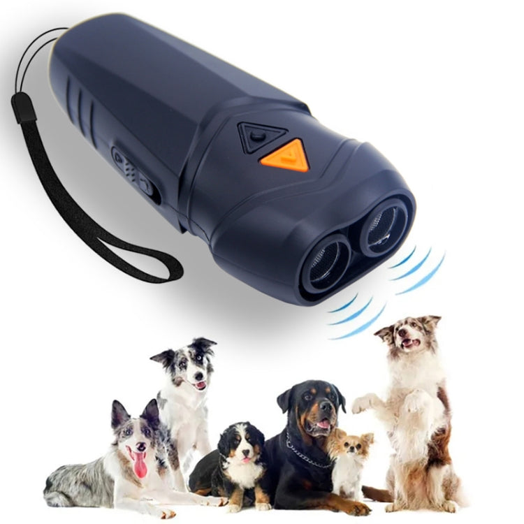 Chanfong Ultrasonic Handheld Dog Repeller Portable Dual Probe High Power Stop Barker