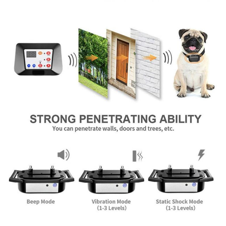 Pet Electronic Fence Wireless Dog Trainer Smart Electric Shock Dog Collar, 1 Drag 1, 1 Drag 2, 1 Drag 3