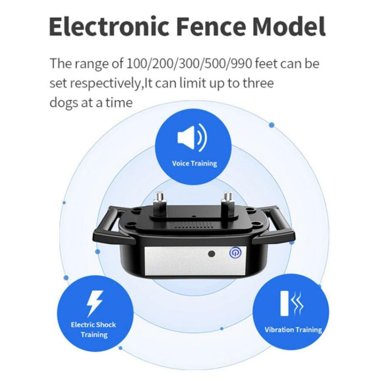 Pet Electronic Fence Wireless Dog Trainer Smart Electric Shock Dog Collar