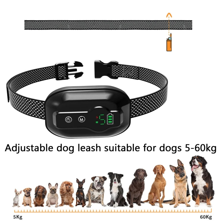 Anti-False Triggering Dog Bark Collar Waterproof Bark Stopper with 5 Adjustable Sensitivity