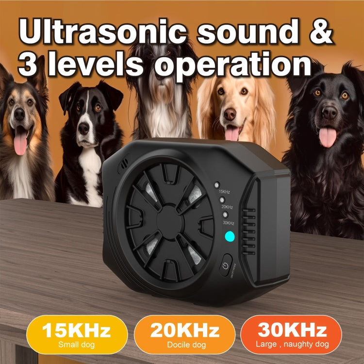 Ultrasonic Anti Dog Bark Device 3 Adjustable Levels Waterproof Bark Silencer