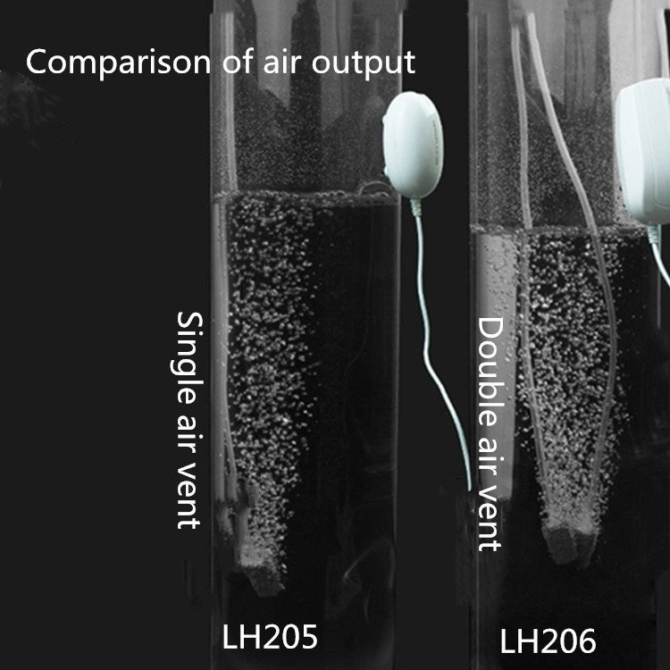 LINNHUE  High-power Aquarium Fish Farming Aeration Machine  Mute Fishing Household Oxygen Pump, LH205, LH206