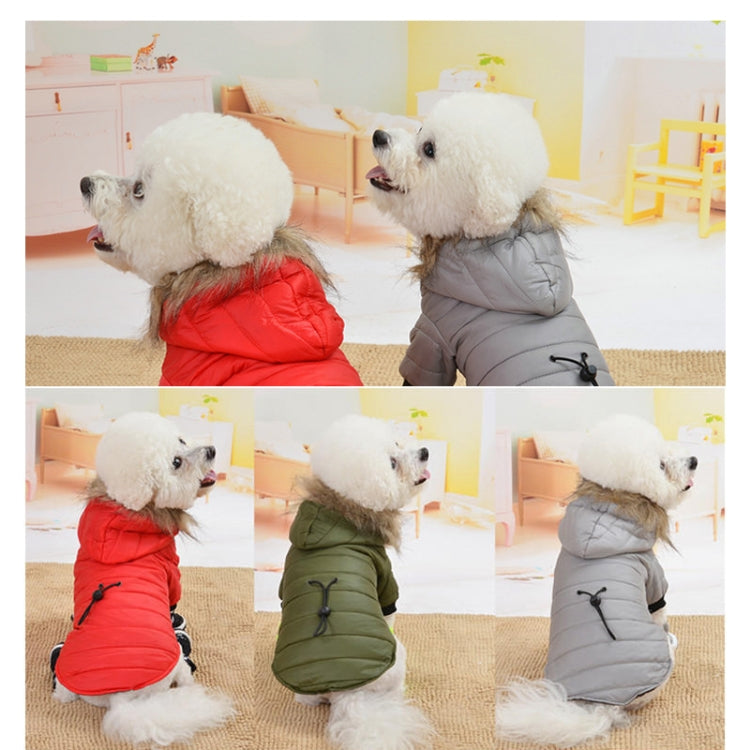 Pet Dog Coat Winter Warm Small Dog Clothes For Chihuahua Soft Fur Hood Puppy Jacket Clothing for Chihuahua Small Large Dogs, XS, S, M, L, XL