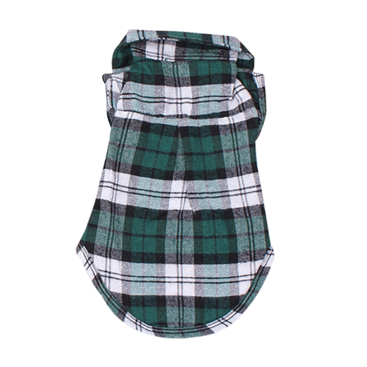 Summer Pet Dog Clothes for Small Dogs Fashion Cotton Cat Dog Plaid Shirt, XS, S, M, L