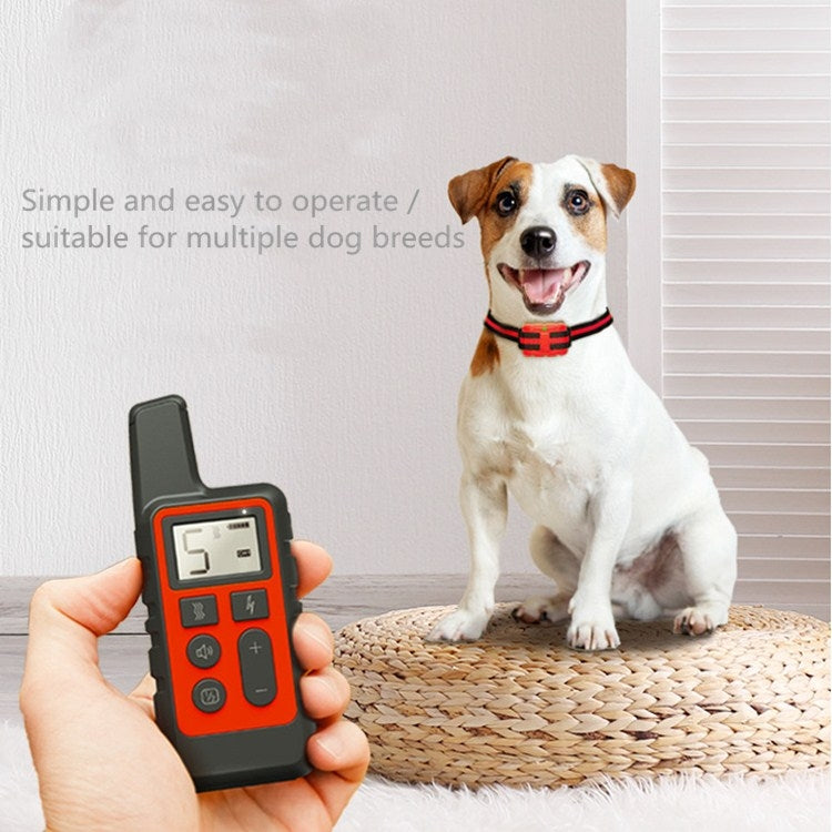 500m Dog Training Bark Stopper Remote Control Electric Shock Waterproof Electronic Collar